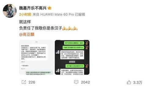 魏嘉爆料聊天记录视频,揭秘背后惊人真相 第2张 魏嘉爆料聊天记录视频,揭秘背后惊人真相 第2张