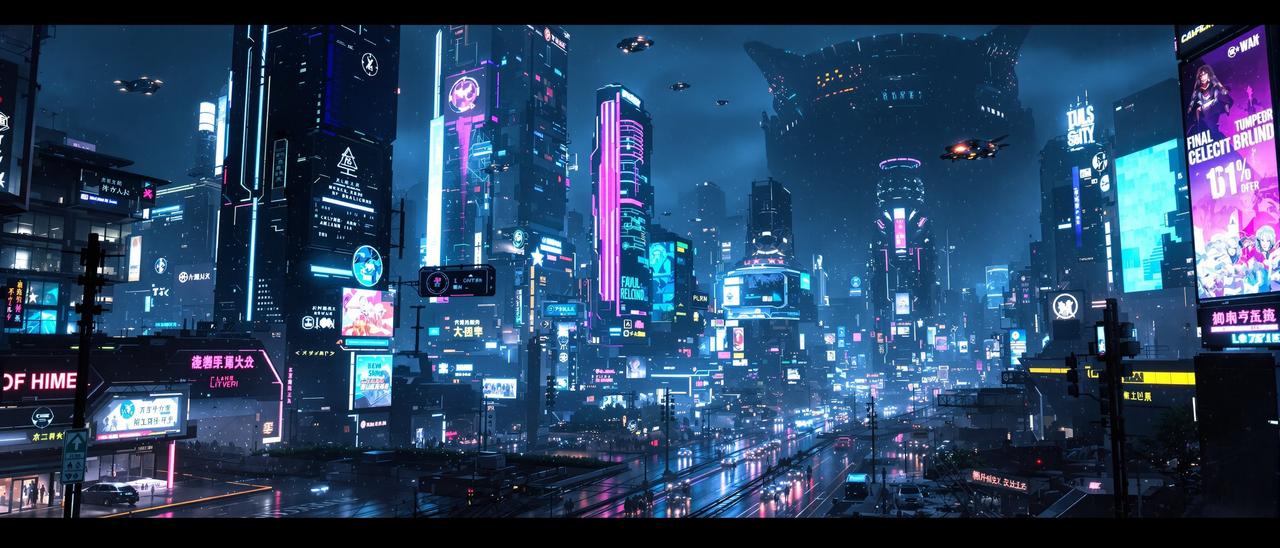 第一影院作品 赛博长安 高清HD背景图